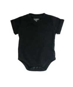 Little Bipsy Black Basic Bodysuit Onesie