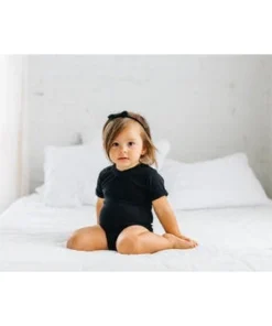 Little Bipsy Black Basic Bodysuit Onesie