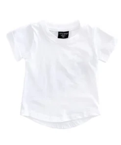 Little Bipsy White Basic Tee Tops
