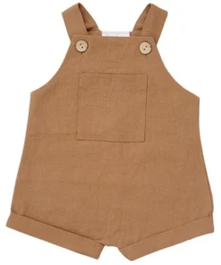 Mebie Baby Honey Linen Short Overalls