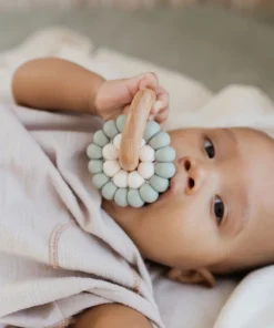 Pretty Please Teethers Ether Reed Teething Ring Rattle Toy