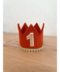 Cutest Little Party # 1 Copper Felt + Toast Pom Trim + Toast/white Crown