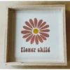 Emrose Terracotta Flower Child Wooden Sign Decor