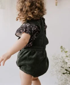 Jamie Kay Deep Pine Eli Cord Overalls