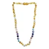 Sweet Tree Amber Amber + Pastel Rainbow Necklace 15" Jewelry 2 Sweet Tree Amber Amber + Pastel Rainbow Necklace 15" Jewelry