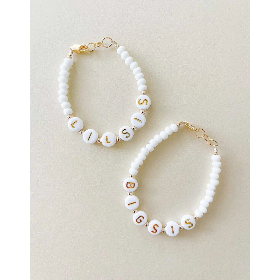 Little Lunds Co Big Sis White Stone Bracelet 3 Little Lunds Co Big Sis White Stone Bracelet