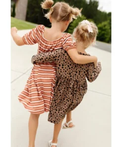 Lia + Lou Dresses Leopard Long Sleeve Dress