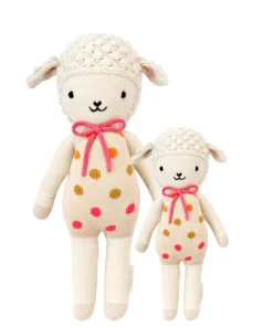 Cuddle And Kind Dolls + Plushies Lucy The Lamb Knit Handcrafted Little Doll