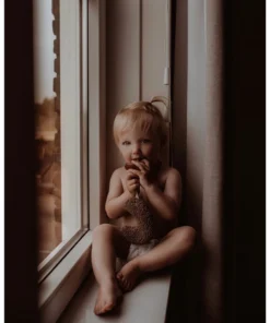 Dappermaenjte Dark Brown Plush Moon Lovey