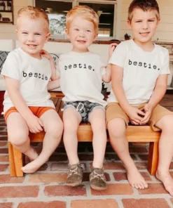 Tenth + Pine Tops Bestie Black + Natural Organic Tee