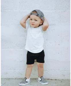 Little Bipsy Bottoms Black Ribbed Biker Shorts