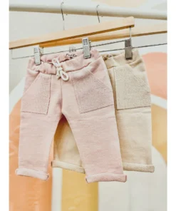 Evelina Apparel Blush French Terry Sweatpants Bottoms