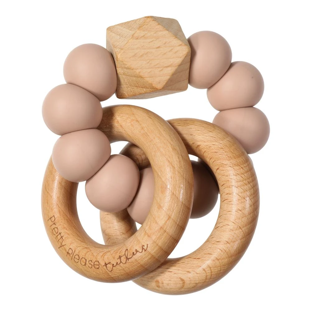 Pretty Please Teethers Mahogany Rose Sawyer Xl Teething Ring Rattle Toy Toys 5 Pretty Please Teethers Mahogany Rose Sawyer Xl Teething Ring Rattle Toy Toys