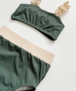 Orcas Lucille Deep Sea Strap Bandeau Bikini Set Swim