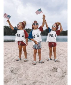 Orcas Lucille Graphic Tees Usa Oversized Tee