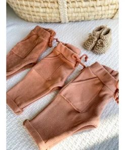 Evelina Apparel Dusty Terracotta French Terry Sweatpants