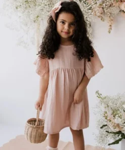 Jamie Kay Peach Whip Organic Cotton Muslin Chloe Dress Dresses