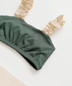 Orcas Lucille Deep Sea Strap Bandeau Bikini Set Swim