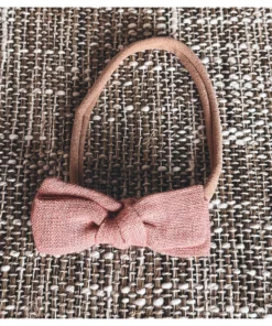 Mae + Skye Headwear Rose Clay Petite Bow Headband