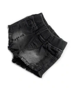 Little Bipsy Bottoms Black Cut Off Distressed Denim Shorties