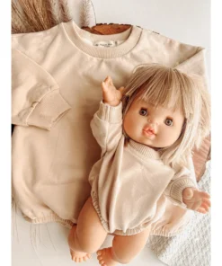 Minikane Cream Oversized Romper Sweater