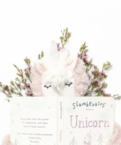 Slumberkins Unicorn Rose Snuggler - Authenticity Collection