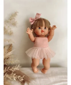Dolls + Plushies Light Pink Romper + Tutu Set Minikane Clothing