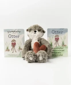 Slumberkins Otter Pebble Kin - Family Bonding Collection Books + Puzzles