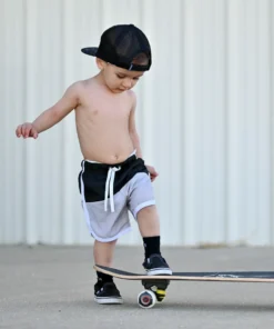 Little Bipsy Bottoms Monochrome Hybrid Swim + Walking Shorts