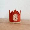 Cutest Little Party Party Time # 6 Copper Felt + Toast Pom Trim + Toast/white Crown