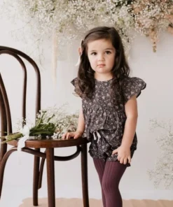 Jamie Kay Tops Peony Floral Organic Cotton Pincord Willow Top