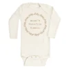Tenth + Pine Mama's Favorite Human Clay + Natural Organic Long Sleeve Onesie 2 Tenth + Pine Mama's Favorite Human Clay + Natural Organic Long Sleeve Onesie
