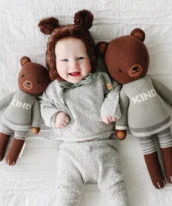 Cuddle And Kind Oliver The Bear Knit Handcrafted Regular Doll Dolls + Plushies