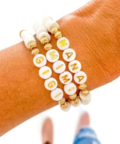 J+j Bracelets Gigi White Bracelet