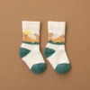 Olivia J Sunset Terry Mountainscape Socks
