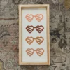 Emrose Heart Shaped Sunglasses Retro Sign Decor