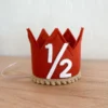 Cutest Little Party # 1/2 Copper Felt + Toast Pom Trim + White Crown