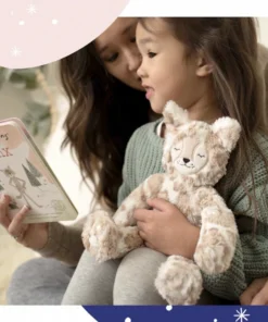 Slumberkins Spotted Beige Lynx Snuggler - Self Expression Collection Books + Puzzles