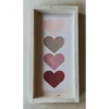 Emrose Decor Ombré Pink Hearts Stacked Wooden Sign