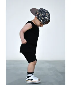 Little Bipsy Bottoms Black Ribbed Biker Shorts