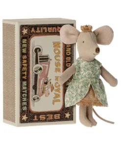 Maileg Little Sister Mouse In A Matchbox Toy