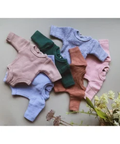 Dolls + Plushies Emerald Minikane Long Sleeve Romper