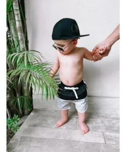 Little Bipsy Bottoms Monochrome Hybrid Swim + Walking Shorts