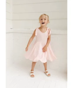 Lia + Lou Pink Twirly Tie Dress Dresses