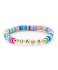 J+j Bracelets Mama Pink + Blue + Orange Bracelet