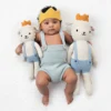 Cuddle And Kind Sebastian The Lamb Knit Handcrafted Regular Doll Dolls + Plushies