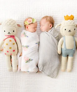 Cuddle And Kind Sebastian The Lamb Knit Handcrafted Regular Doll Dolls + Plushies