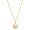 Amano Studio Necklaces Beige Round Locket Necklace 2 Amano Studio Necklaces Beige Round Locket Necklace
