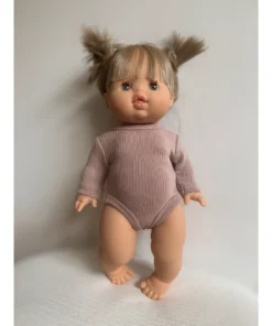 Dolls + Plushies Dusty Mauve Romper Minikane