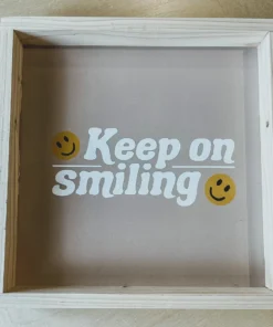 Emrose Keep On Smiling Smiley Face Sign